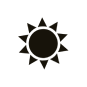 Black sun icon
