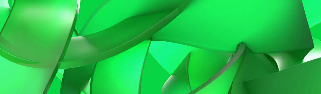 green wide glowing abstract