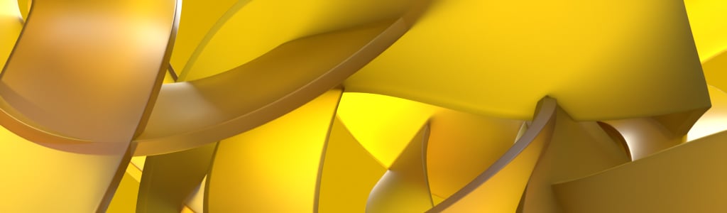 yellow abstract waves