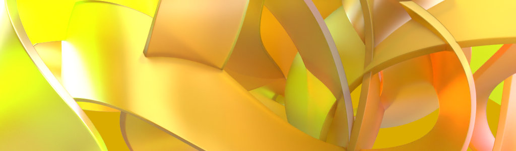 yellow ribbon abstract