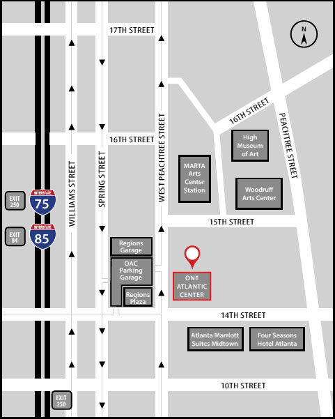 Map of Atlanta Office
