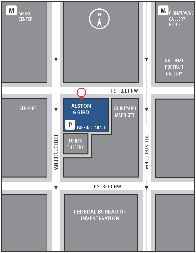 Map of the DC office location