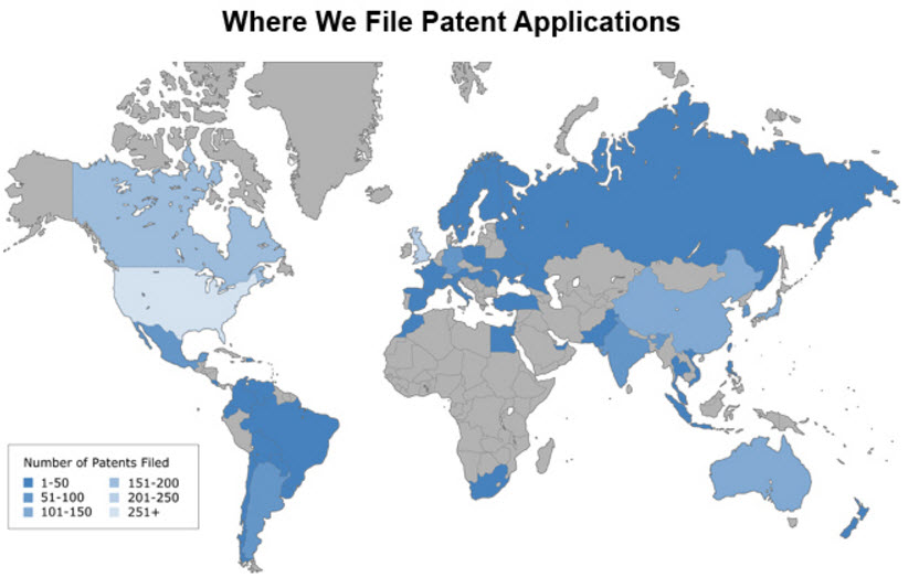 Where We File Patent Applications